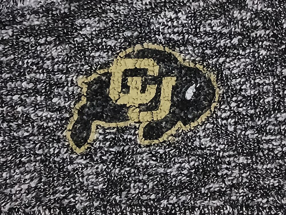Colorado Buffaloes Woolly Threads 1/4 Zip Pullover Jacket Mens 2XL Gray Black